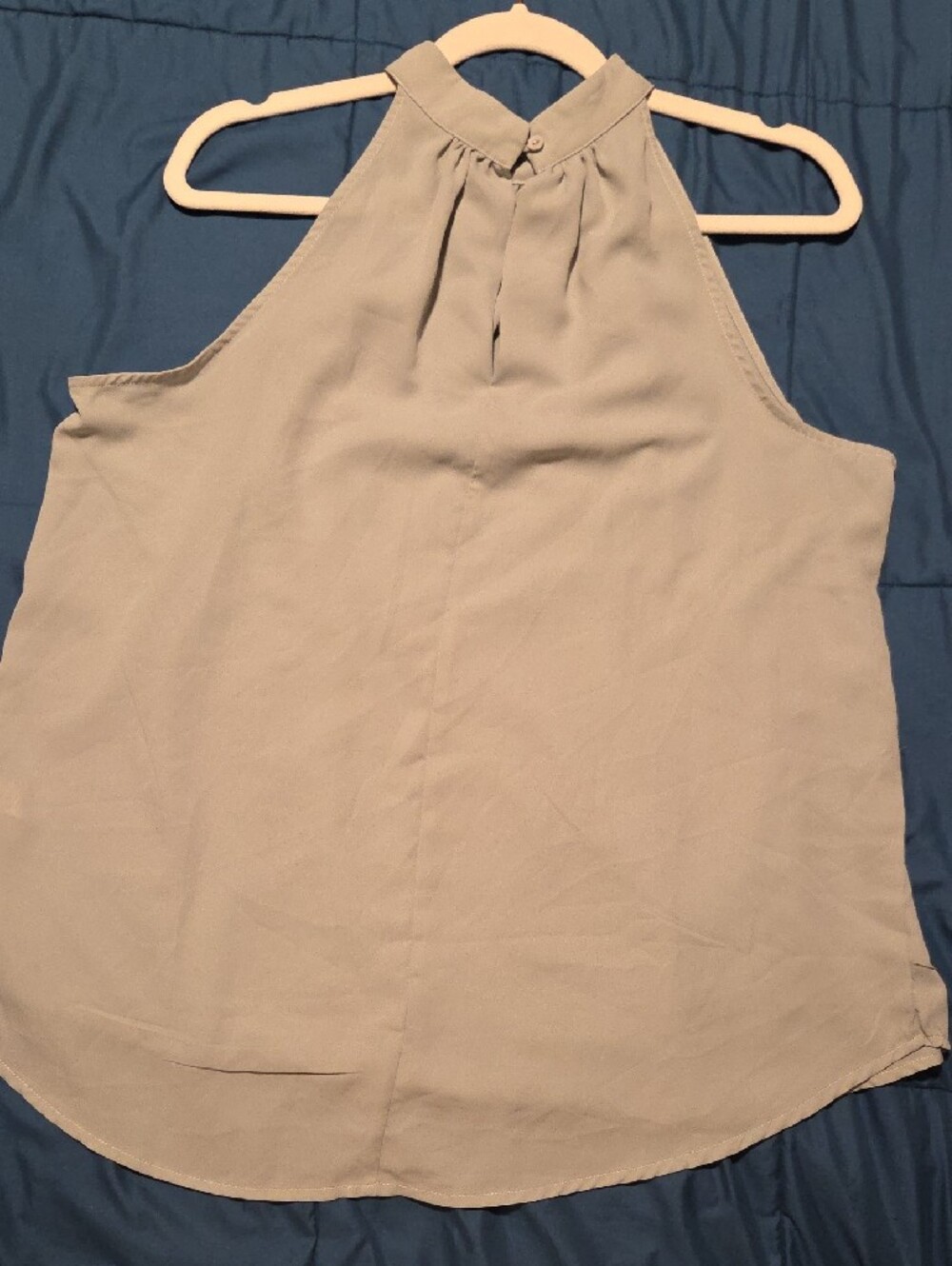 HALARA Mock Neck Sleeveless Camisole in Sage - Picture 4 of 7